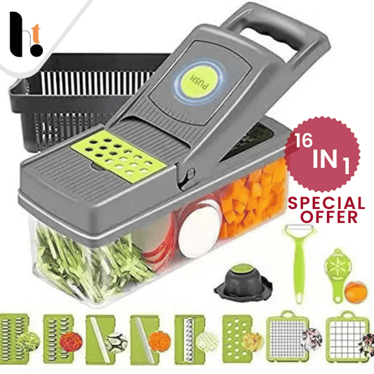 16-in-1 Vegetable Chopper & Slicer | Multifunctional Kitchen Tool | Pakistan
