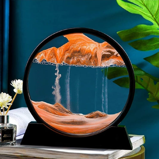 3D Moving Sand Art - Showpiece - Home Decoration ( Random Color)