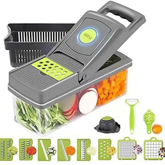 16-In-1 Multifunctional Vegetable Chopper& Slicer