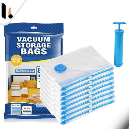 5Pcs Vacuum Seal Storage Bags With Pump