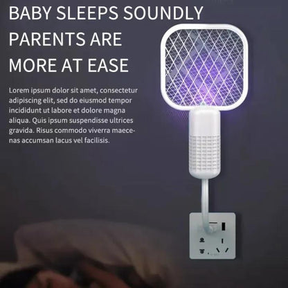 Mini USB Rechargeable Mosquito Racket with UV Light