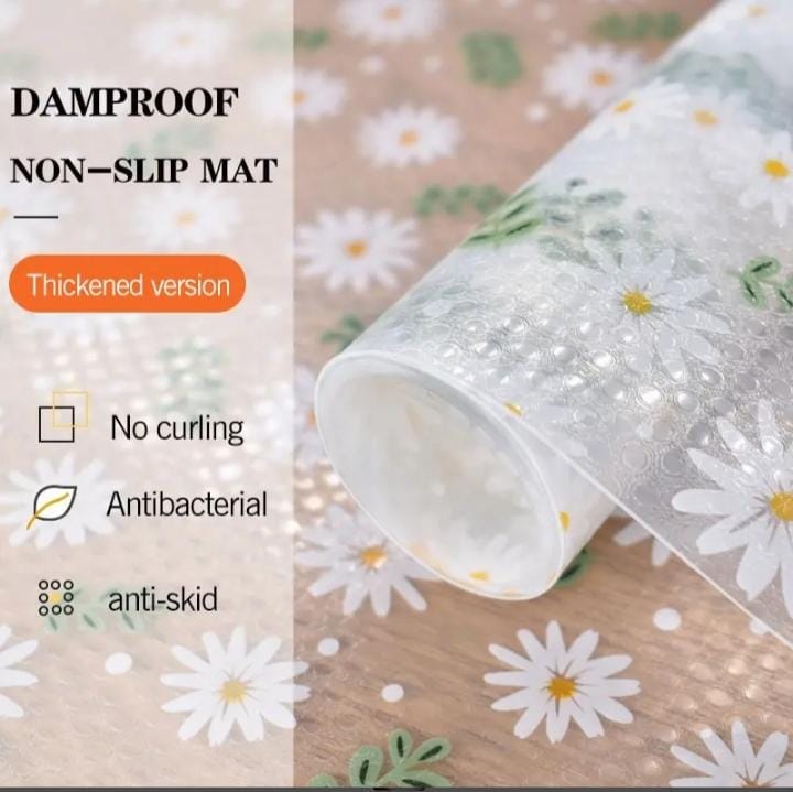 Waterproof Kitchen Mat Shelf Liner 45×150, Anti Slip cover
