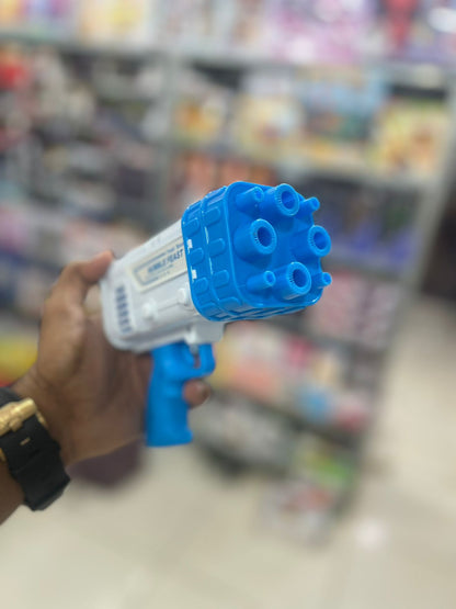 Electric 2-in-1 Rocket Bubble Gun for Kids