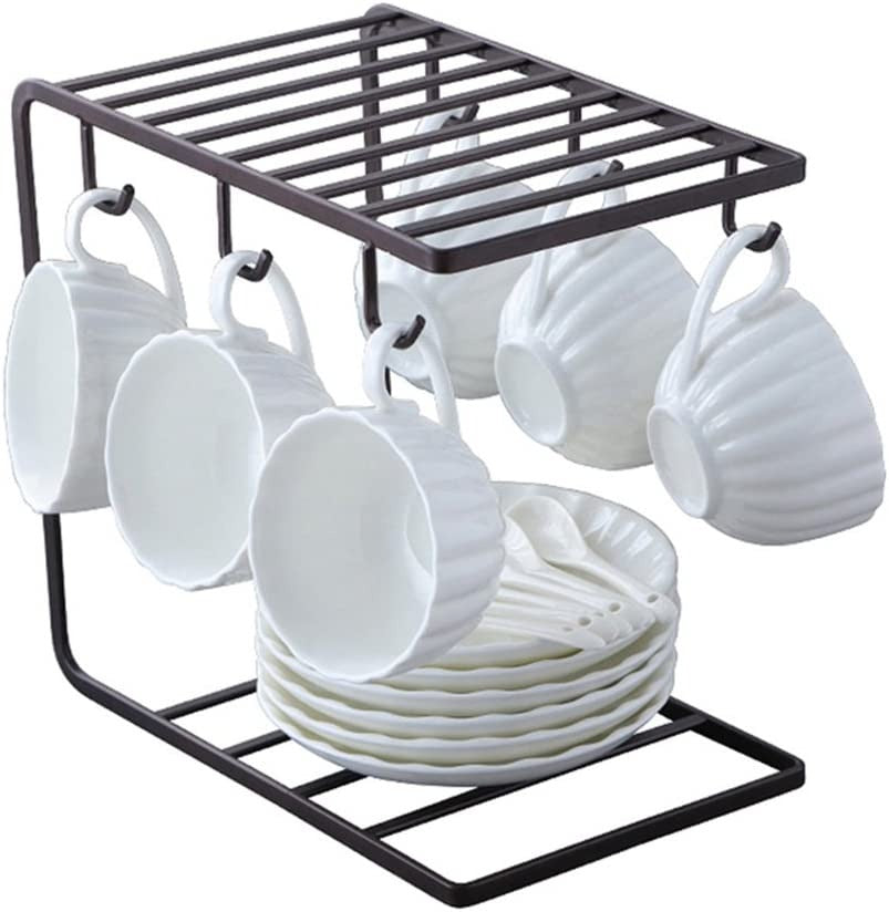 Modern Space-Saving Mug Organizer with Smooth Hooks