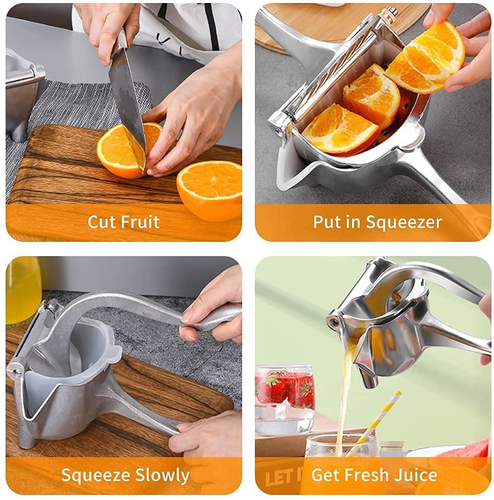 Stainless Steel Lemon Orange Clip Handheld