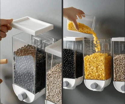 1Pc 1500ml Self-Adhesive Grain Dispenser