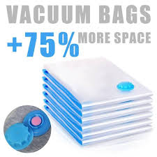 5Pcs Vacuum Seal Storage Bags With Pump