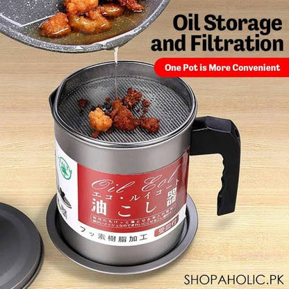 High Quality 1.4L Fryer Oil Filter Pot