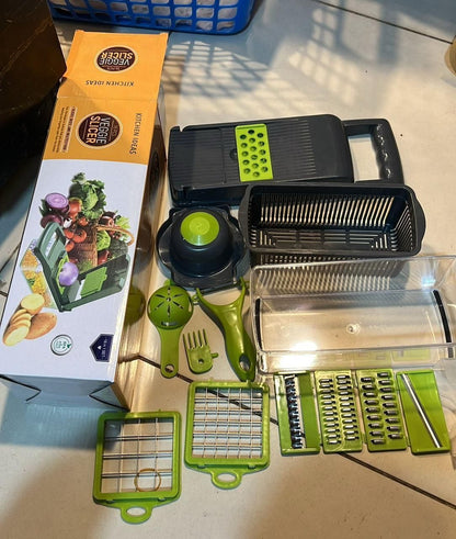 16-in-1 Vegetable Chopper & Slicer | Multifunctional Kitchen Tool | Pakistan