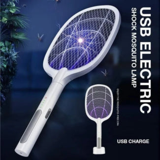 USB Rechargeable Mosquito Racket With Stand