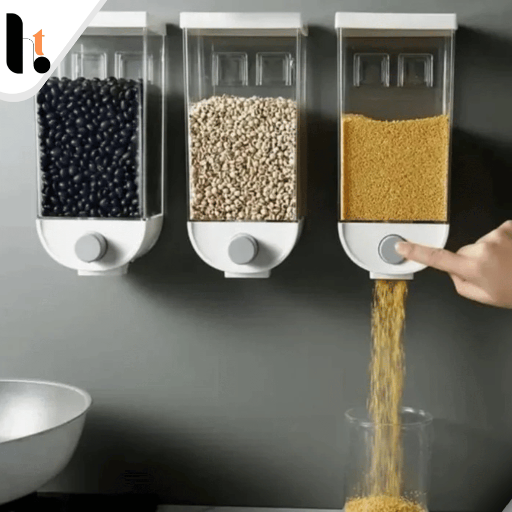 1Pc 1500ml Self-Adhesive Grain Dispenser