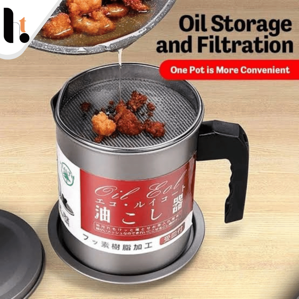 High Quality 1.4L Fryer Oil Filter Pot