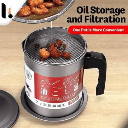 High Quality 1.4L Fryer Oil Filter Pot