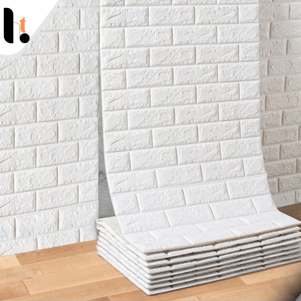 3d Wall Waterproof Sticker White Brick Sheet