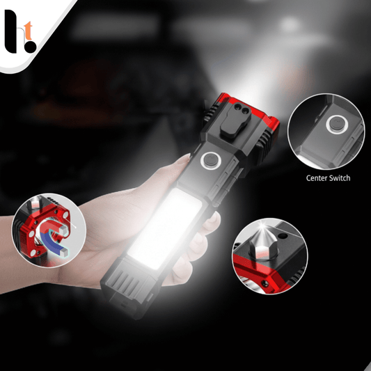 Multifunction High power Rechargeable LED Flashlight