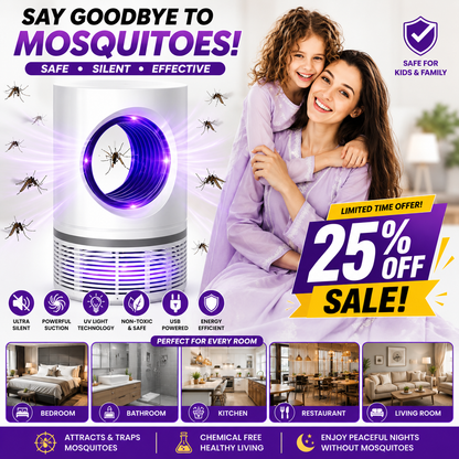 Updated Mosquito Killer Lamp – Electric Shocker USB LED Trap