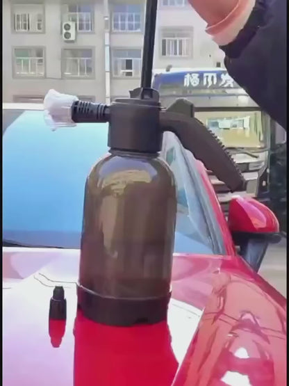 Hand Pump Foam Car Wash Sprayer Bottle, Air Pressure Car Sprayer