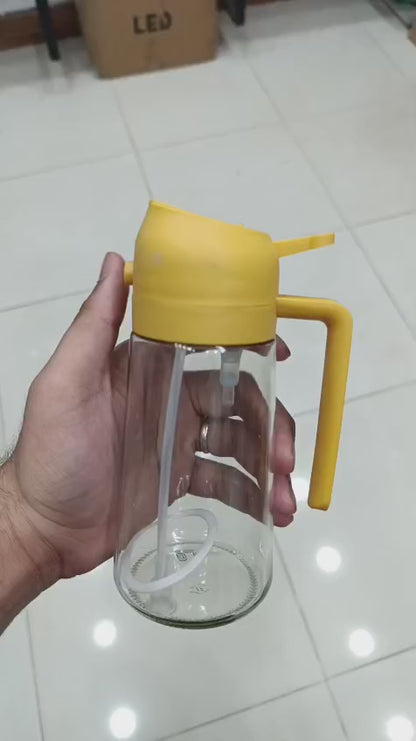 2-in-1 Oil Spray Bottle | Adjustable Mist & Dispenser