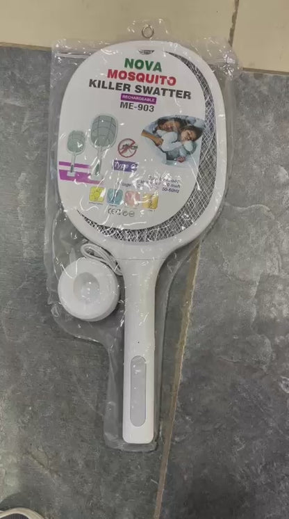 USB Rechargeable Mosquito Racket With Stand